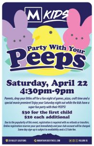MKids Party With Your Peeps!